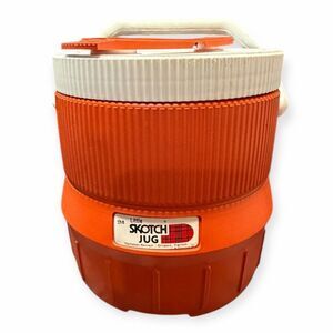 VINTAGE LITTLE SCOTCH JUG Orange & White Insulated Cooler